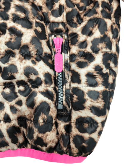 BABY Blue Jacke Leopardenmuster mit Schwarz, Beige und Pink Größe 86