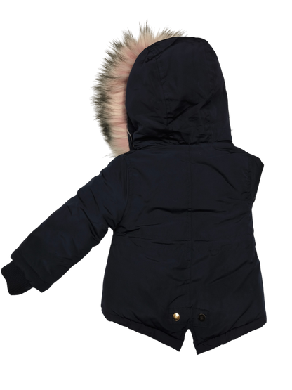 Markenlos Winterjacke Dunkelblau Größe 86