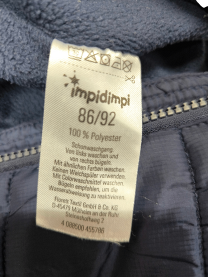 impidimpi Winterjacke Dunkelblau Größe 86