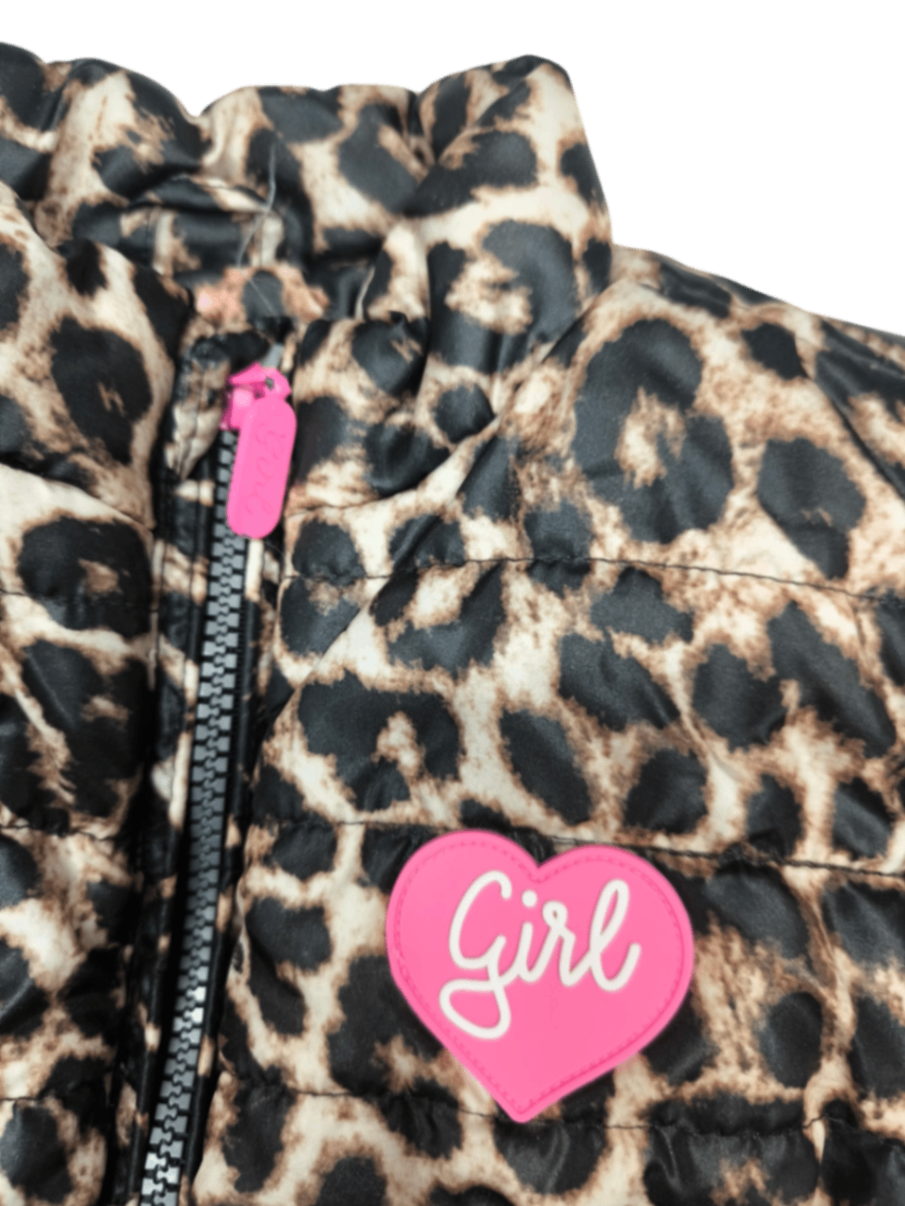 BABY Blue Jacke Leopardenmuster mit Schwarz, Beige und Pink Größe 86