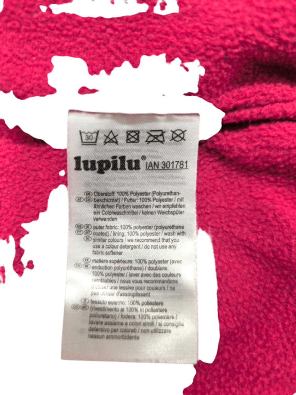 lupilu Regenjacke Pink Größe 86