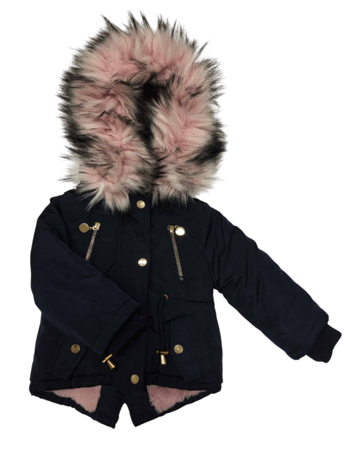 Markenlos Winterjacke Dunkelblau Größe 86