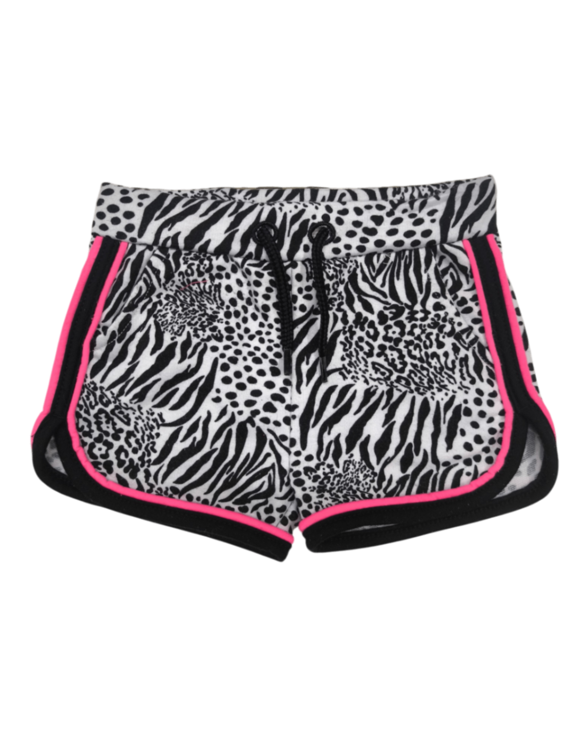 Markenlos Shorts Schwarz, Weiß, Pink Größe 86