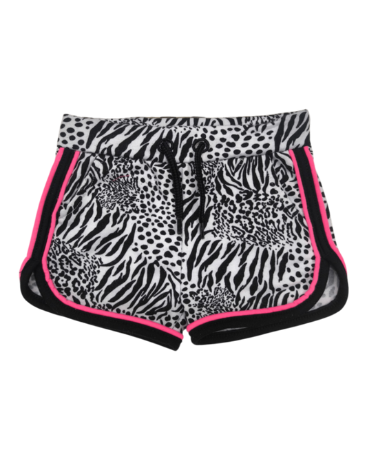 Markenlos Shorts Schwarz, Weiß, Pink Größe 86