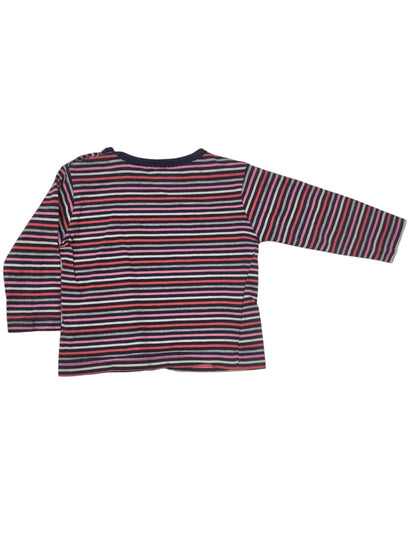 Zeeman Langarmshirt Dunkelblau, Pink, Rot, Weiß Größe 74