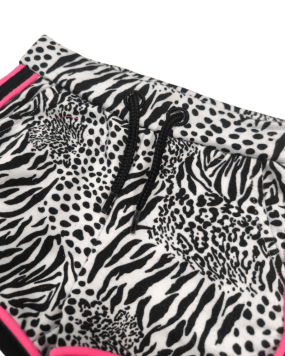 Markenlos Shorts Schwarz, Weiß, Pink Größe 86