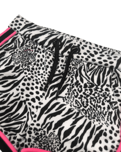 Markenlos Shorts Schwarz, Weiß, Pink Größe 86