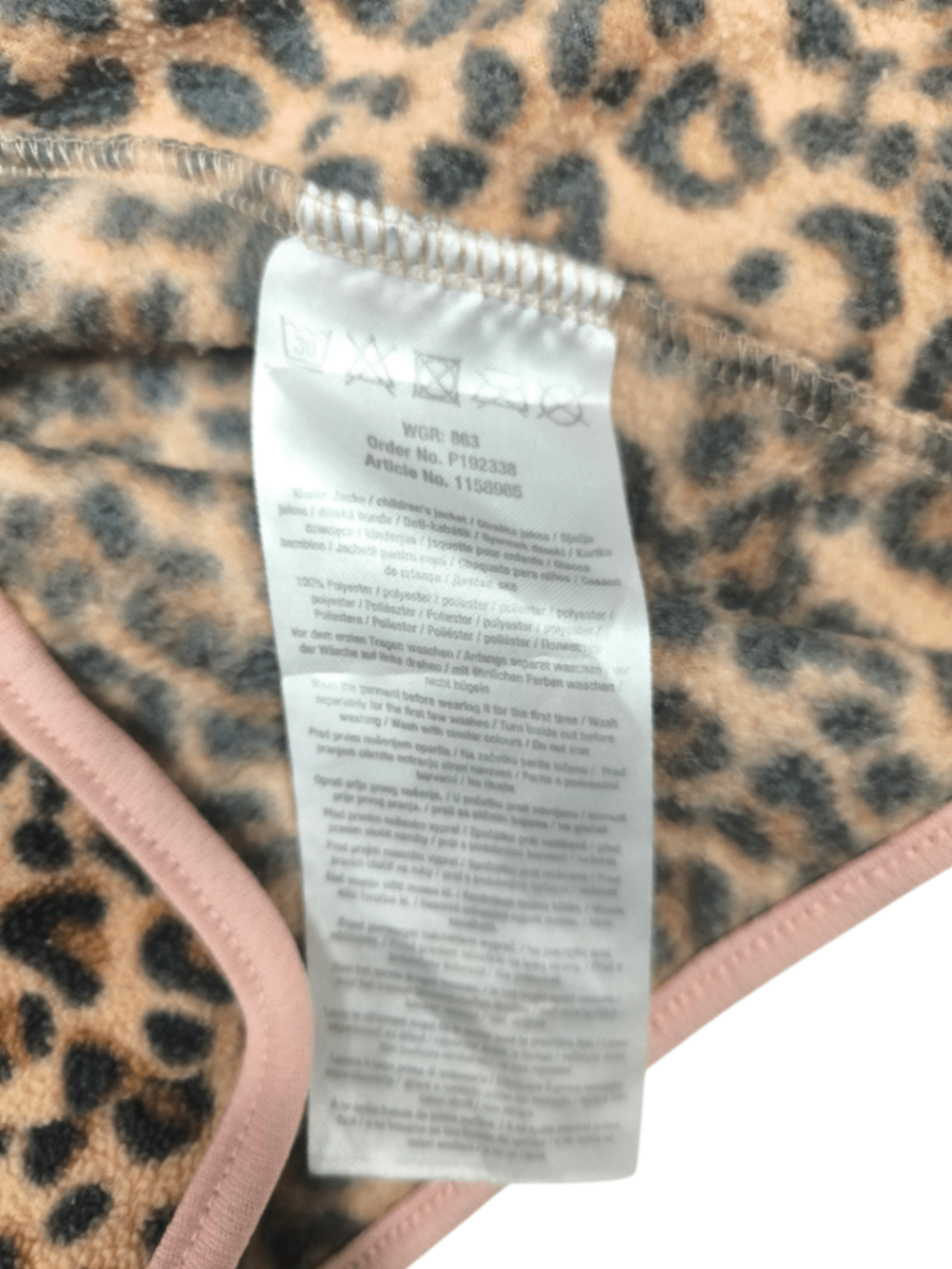 Kiki & Koko Weste Beige-Schwarz mit Rosa Größe 104