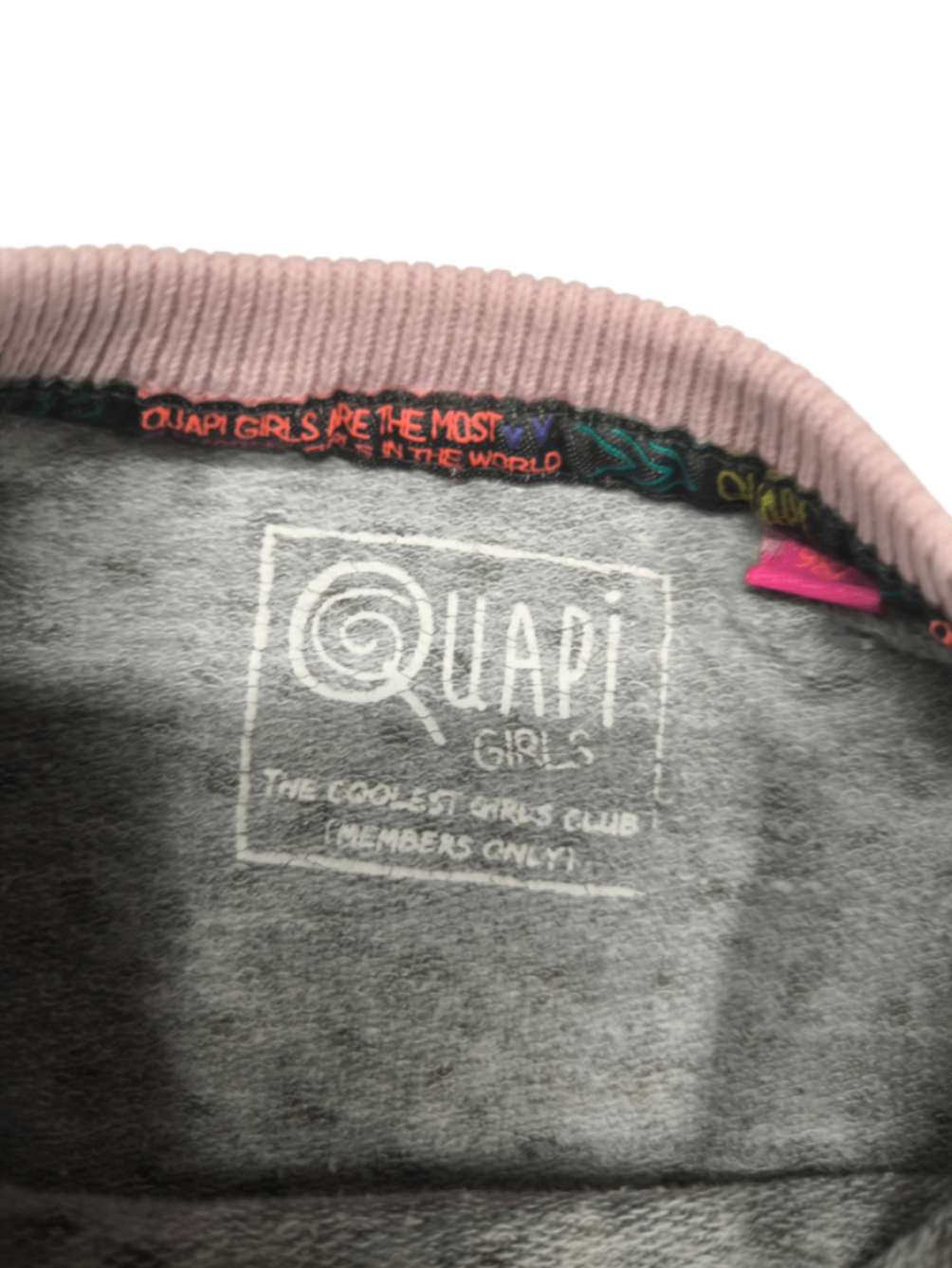 Quapi Pullover Grau Rosa Größe 98