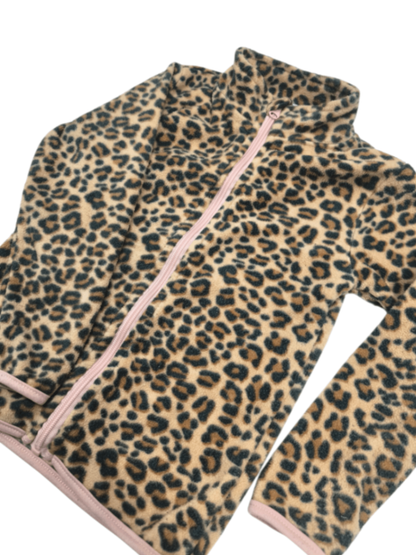 Kiki & Koko Weste Beige-Schwarz mit Rosa Größe 104