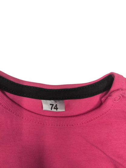 Markenlos Langarmshirt Pink Größe 74