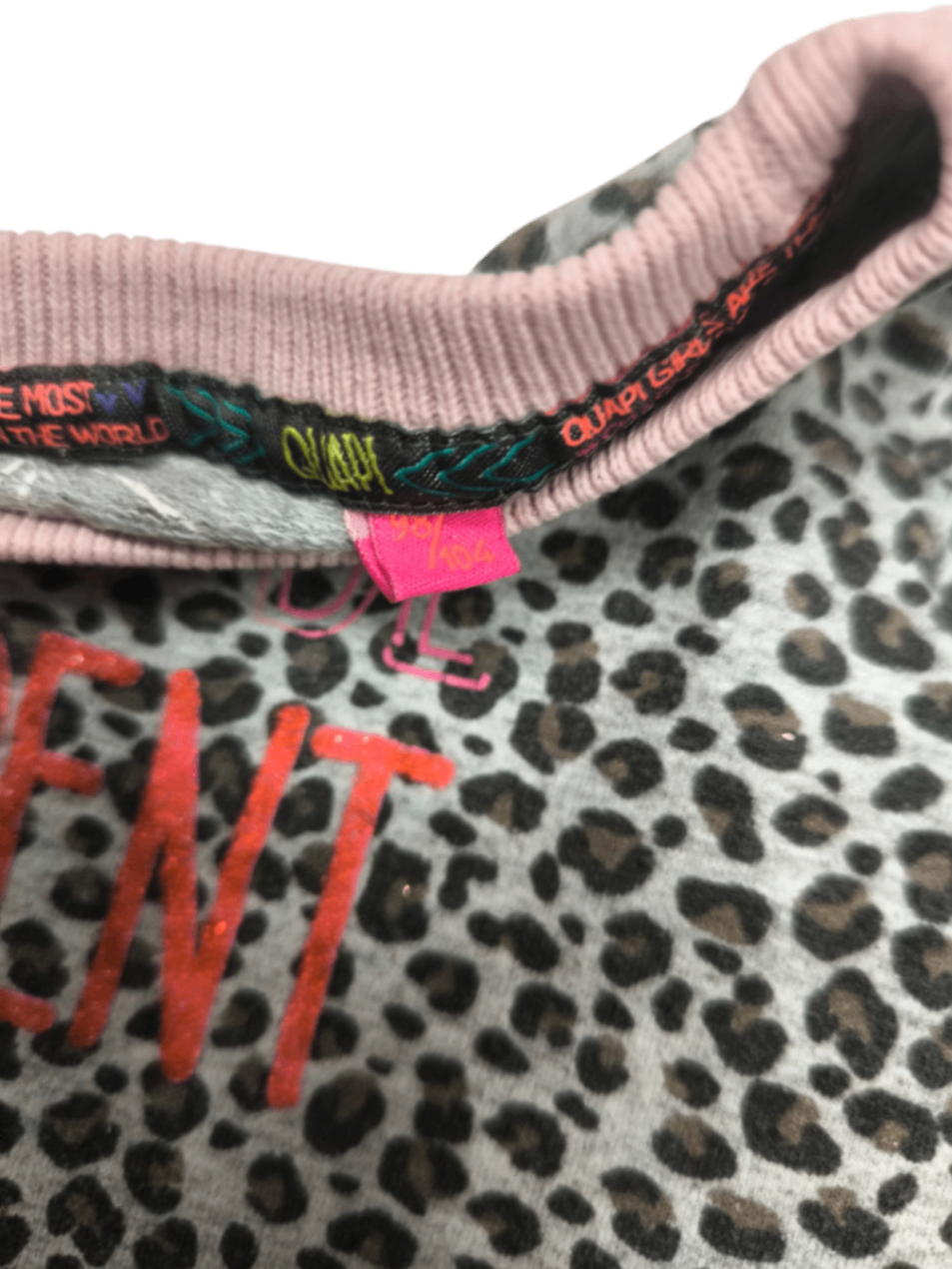 Quapi Pullover Grau Rosa Größe 98