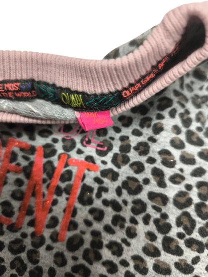 Quapi Pullover Grau Rosa Größe 98
