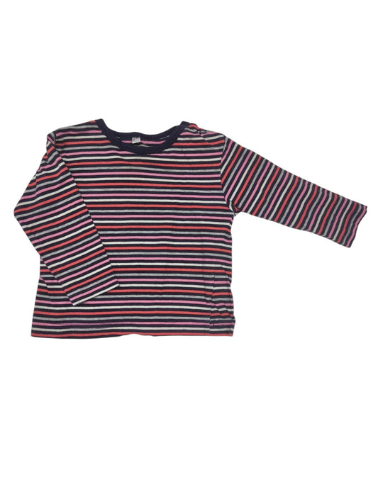 Zeeman Langarmshirt Dunkelblau, Pink, Rot, Weiß Größe 74