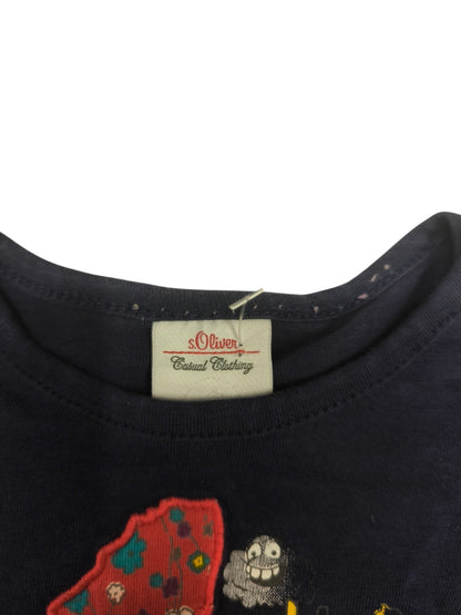 s.Oliver Langarmshirt Dunkelblau Größe