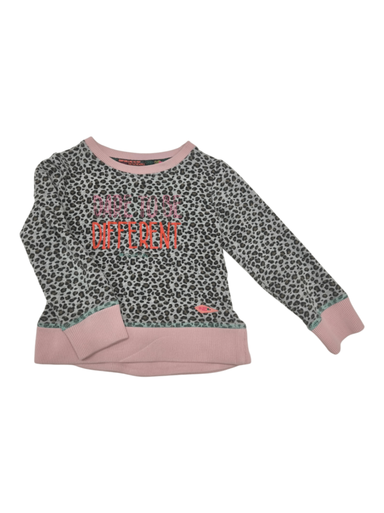 Quapi Pullover Grau Rosa Größe 98