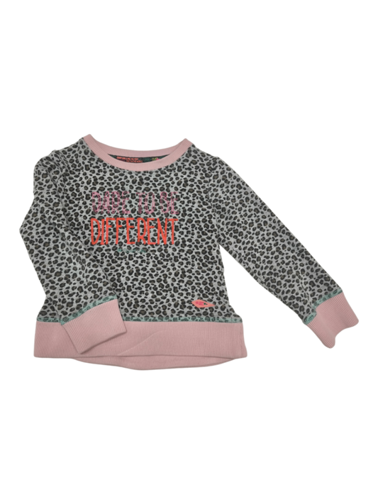 Quapi Pullover Grau Rosa Größe 98