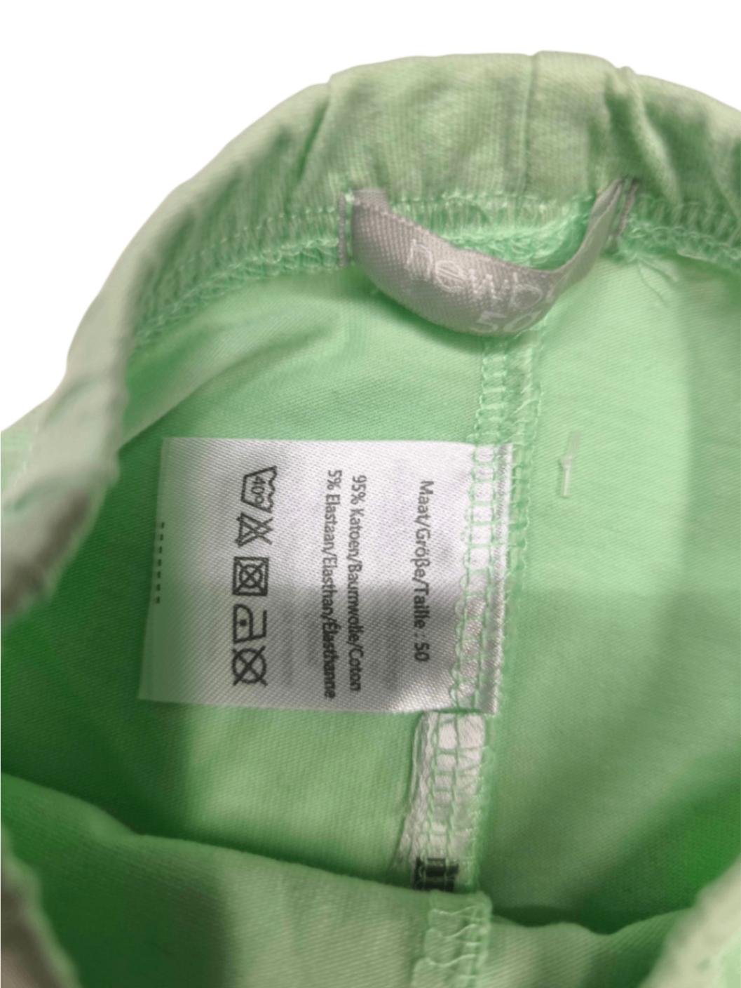 Newborn Leggings Grün Größe 50