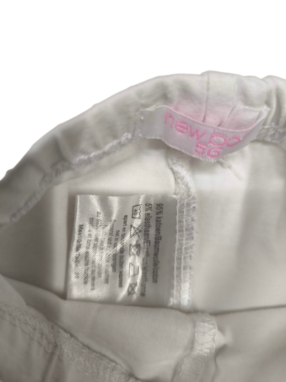 new born Leggings Weiß Größe 56