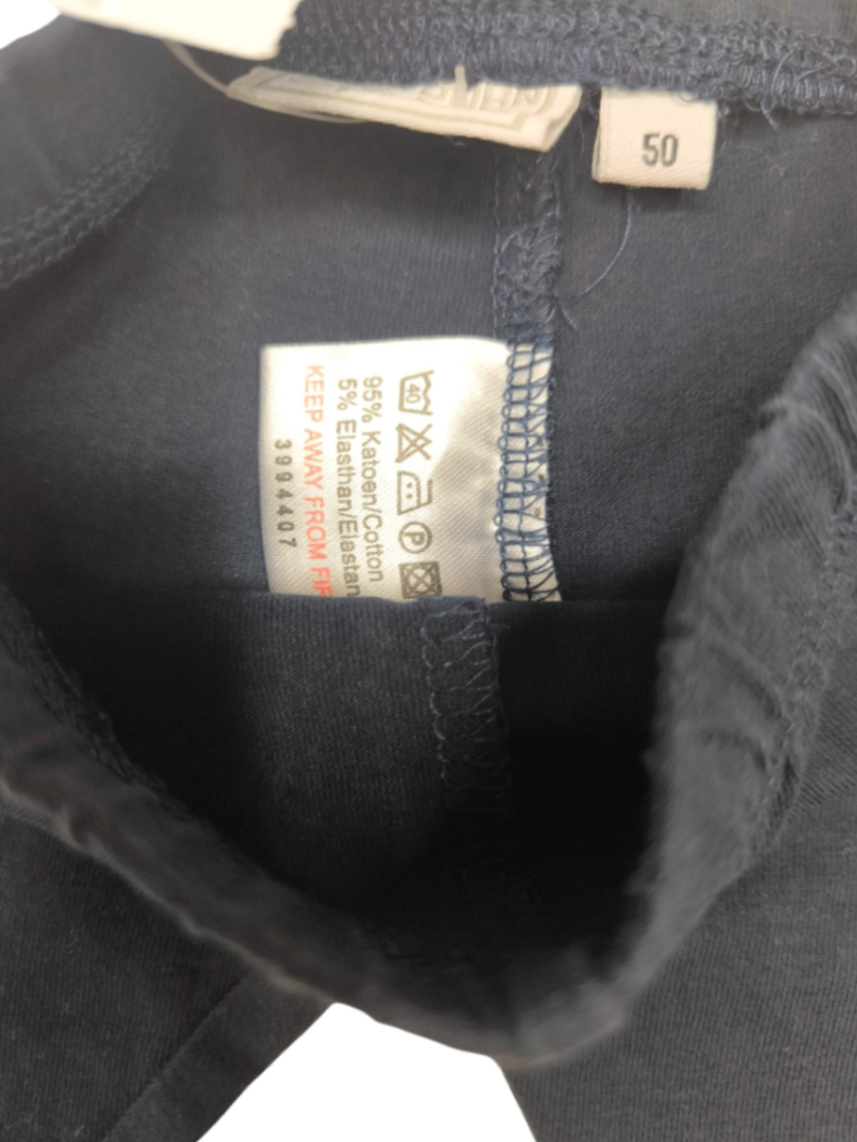 Newborn Leggings Schwarz Größe 50