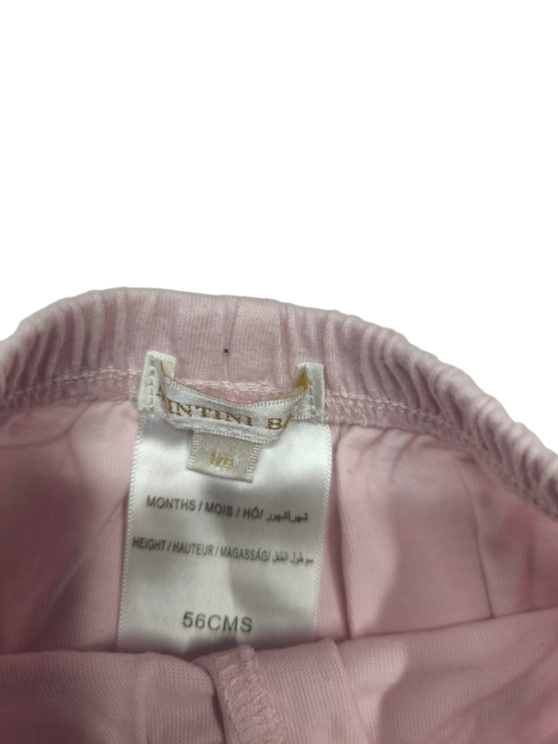 Mintini Baby Softhose mit Füße Hellrosa Größe 56