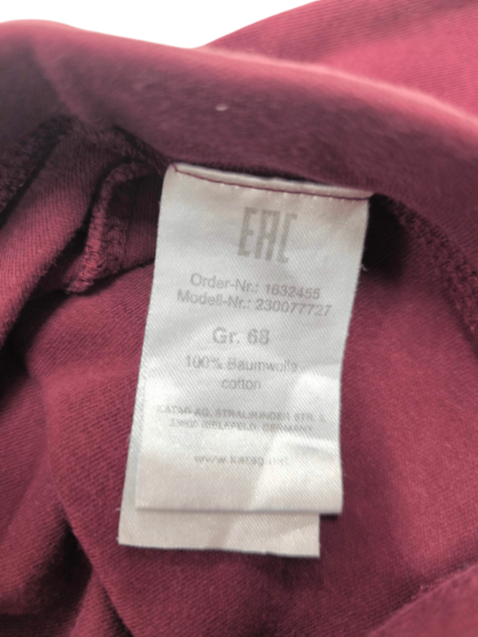 Staccato Softhose Bordeaux Größe 68