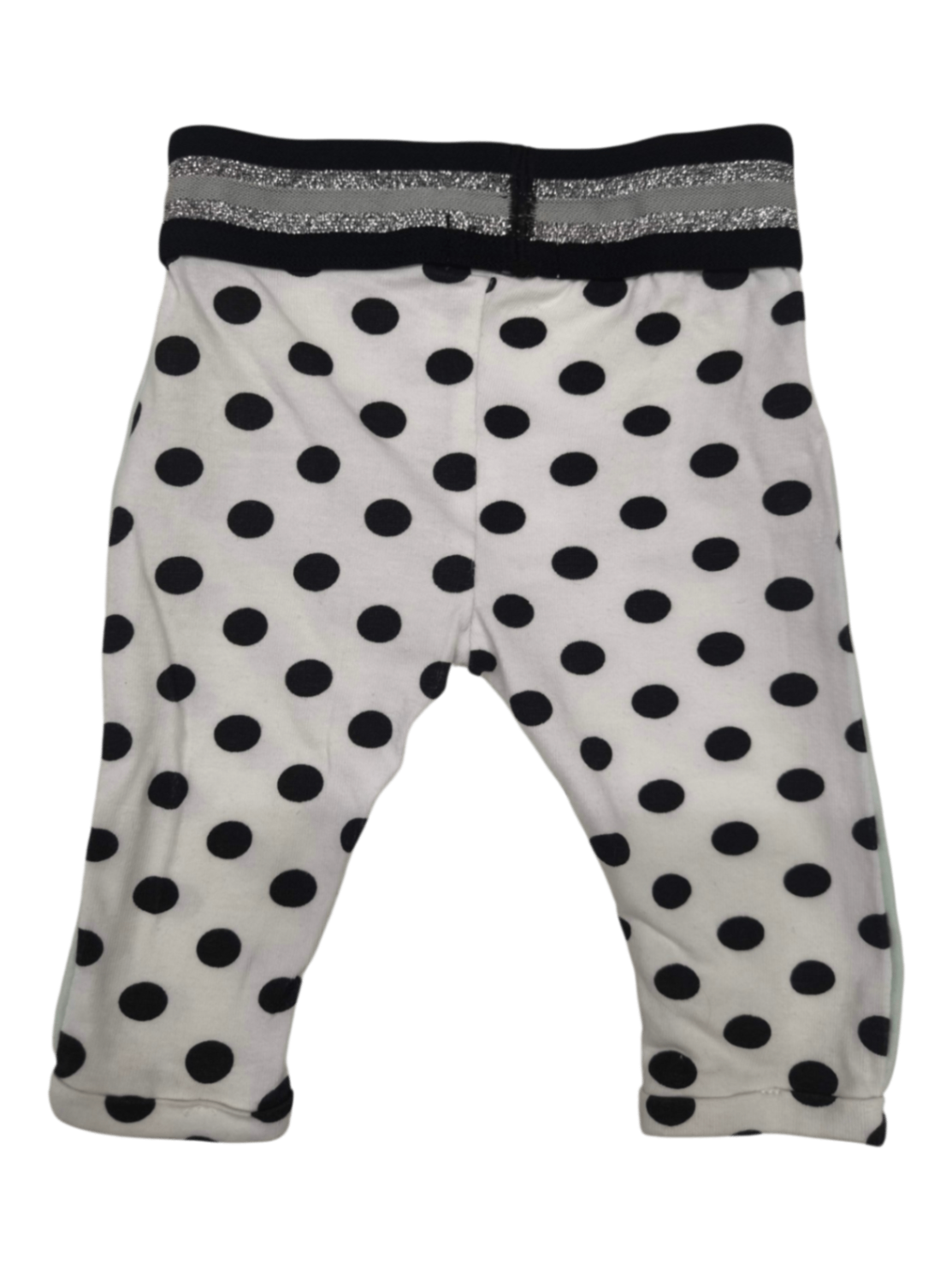 Dirkje Leggings Weiß mit schwarzen Punkten Größe 50