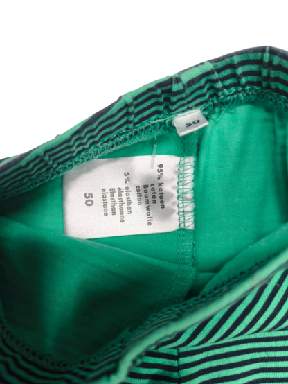 Hose Türkis und Dunkelblau gestreift Größe 50
