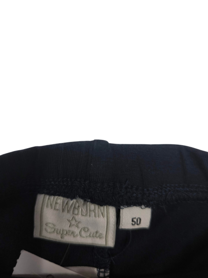 Newborn Leggings Schwarz Größe 50