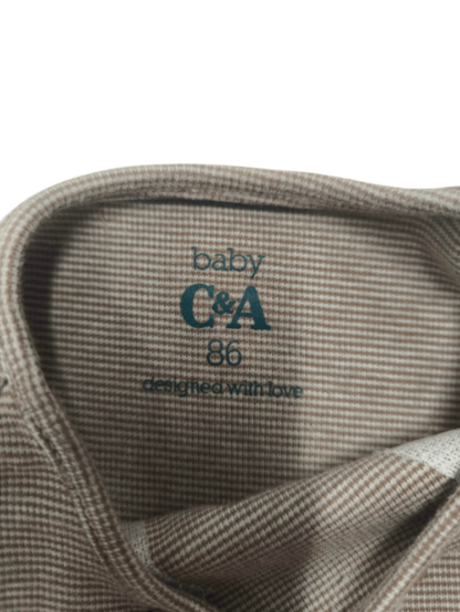 C&A Strampler Beige Größe 86