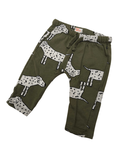 HEMA Jogginghose Olivgrün, Weiß, Schwarz Größe 68