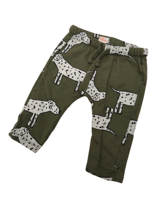HEMA Jogginghose Olivgrün, Weiß, Schwarz Größe 68