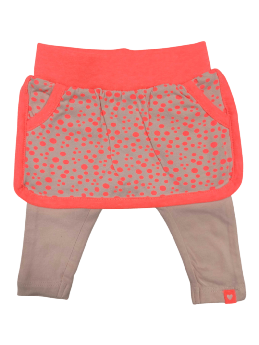Newborn Leggings mit Rock Grau/Rosa Größe 50