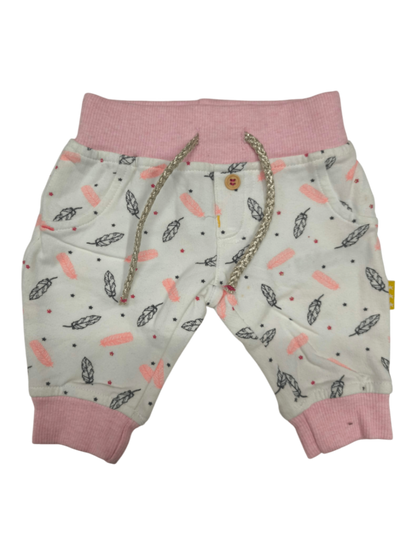 HEMA Jogginghose Weiß mit Rosa Größe 50