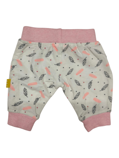 HEMA Jogginghose Weiß mit Rosa Größe 50