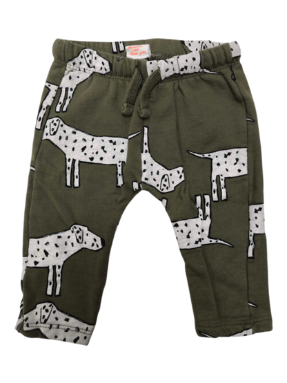 HEMA Jogginghose Olivgrün, Weiß, Schwarz Größe 68