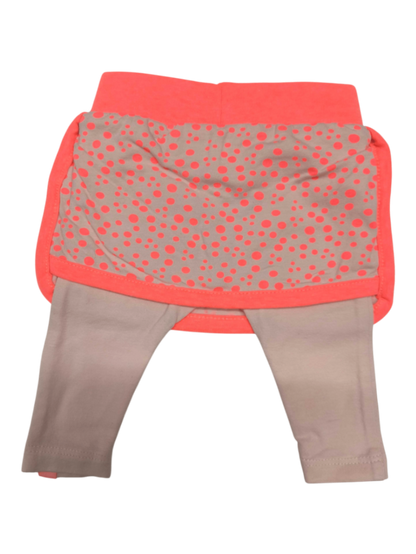 Newborn Leggings mit Rock Grau/Rosa Größe 50