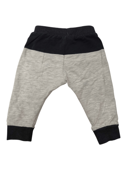 Newborn Jogginghose Grau/Schwarz Größe 68