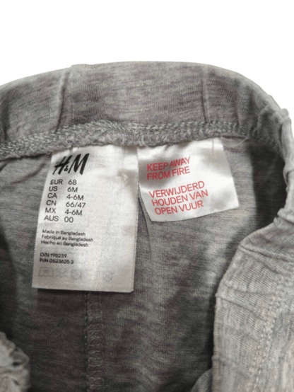 H&M Softhose Grau Größe 68