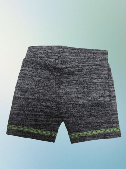 Dirkje Shorts Dunkelgrau mit neongrünen Akzenten Größe 50-56