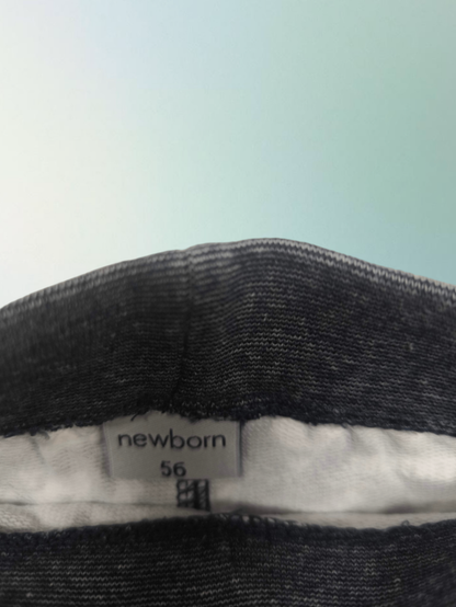 Newborn Softhose Dunkelblau, Grau, Weiß Größe 50-56
