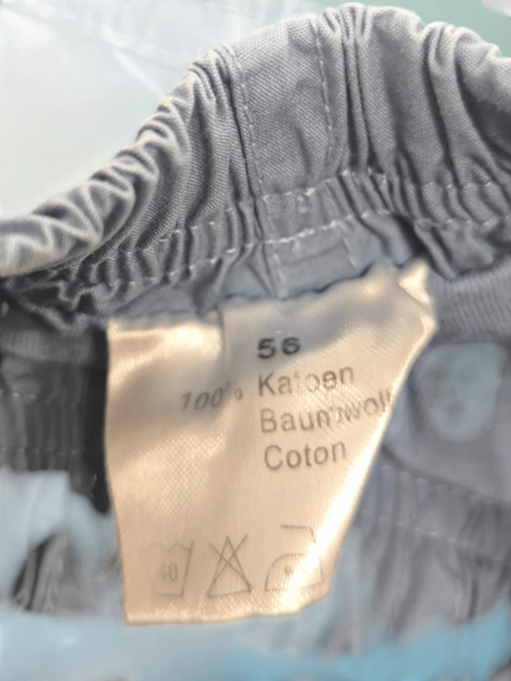 Unbekannt Softhose Blaugrau Größe 50-56