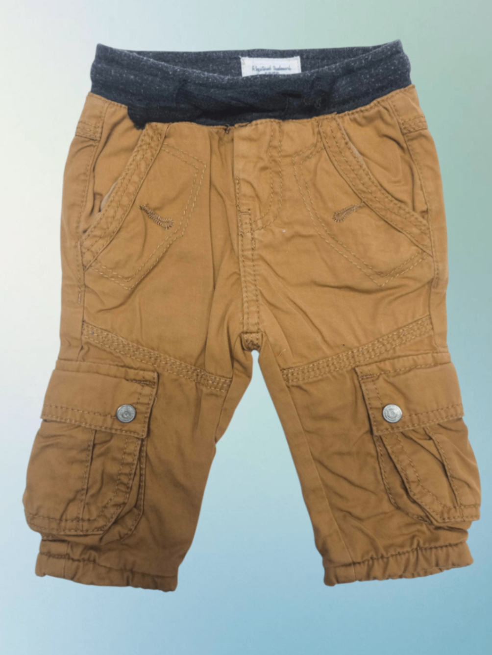 Prenatal Hose Braun mit dunkelblauem Bund Größe 50-56