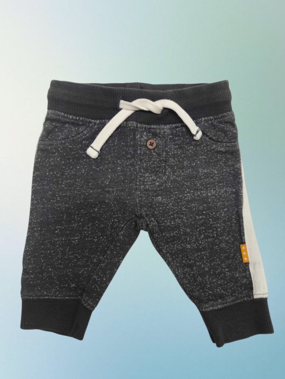 HEMA Jogginghose Dunkelgrau mit Weiß Größe 50-56