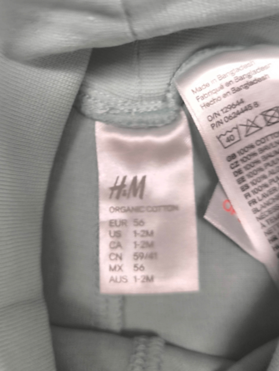 H&M Softhose Grau Größe 50-56