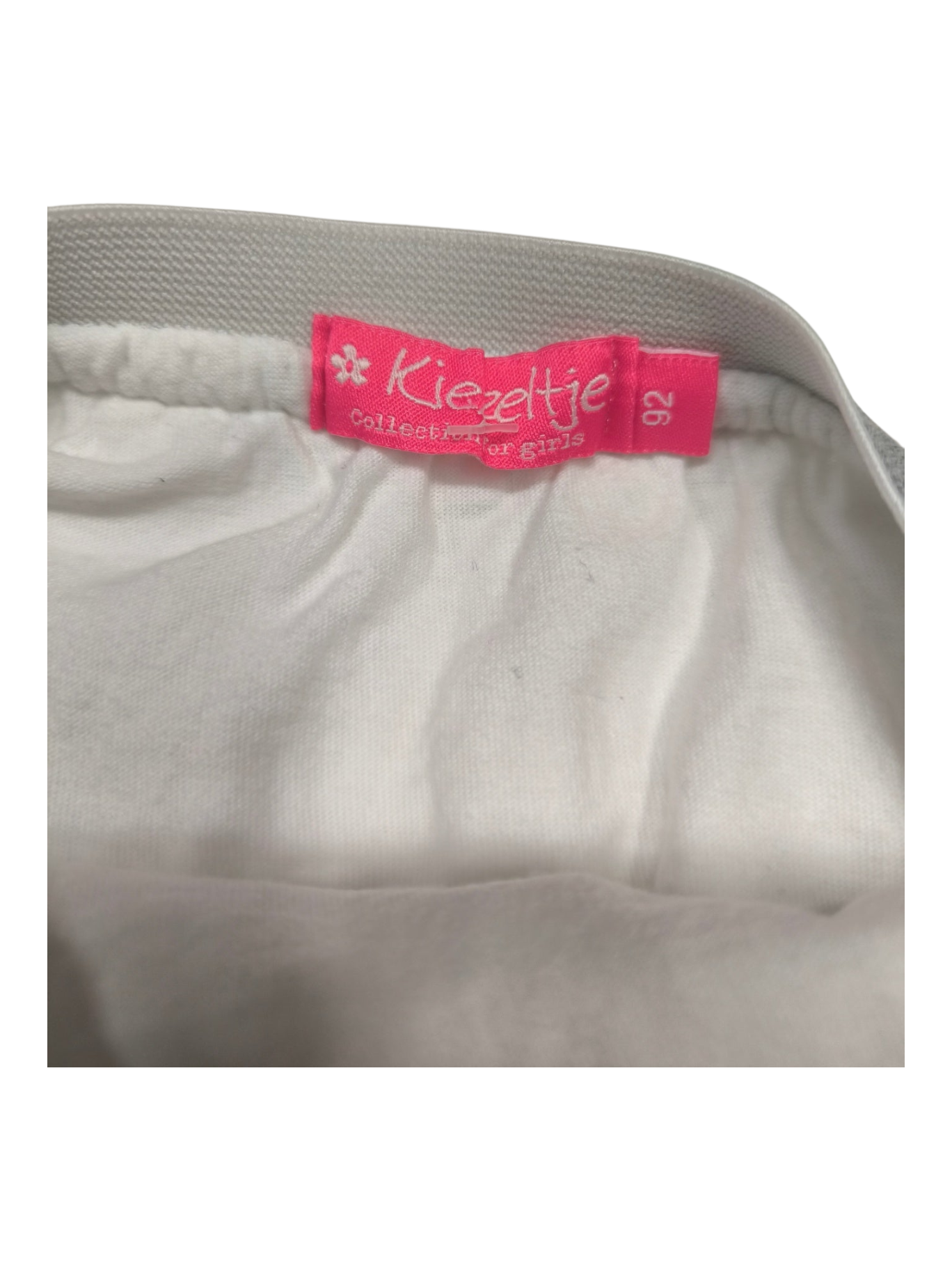 Annabel´s Second Style & Co. Kiezeltje Mädchenrock in Weiß mit elastischem Bund und Markenetikett in Größe 92