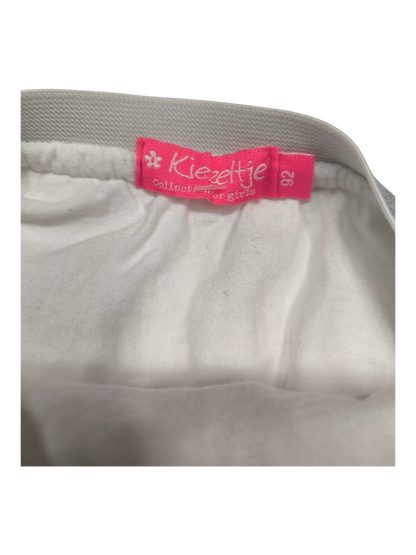 Annabel´s Second Style & Co. Kiezeltje Mädchenrock in Weiß mit elastischem Bund und Markenetikett in Größe 92