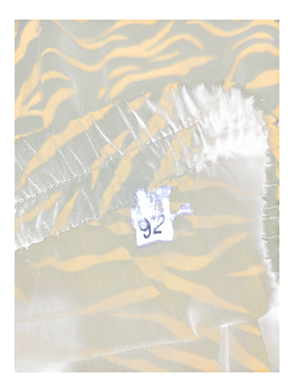 Annabel´s Second Style & Co. Rock in Olivgrün und Gelb mit Tigerstreifen-Print und elastischem Bund in Größe 92